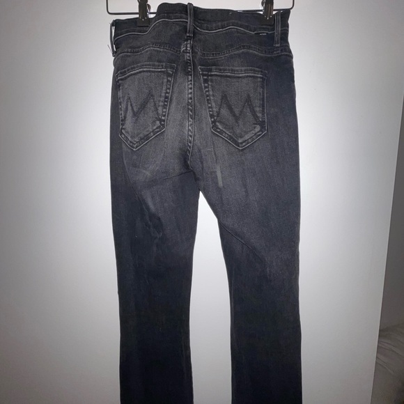 Mother Weekender Fray bootcut jeans in black wash NWOT - Picture 2 of 5